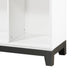Gare Bookcase | 6 Cubby Shelves I White Wood Frame I Black Base 40"