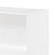 Gare Bookcase  4 Cubby Shelves I White Wood Frame I Black Base 43"