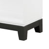 Gare Bookcase  4 Cubby Shelves I White Wood Frame I Black Base 43"
