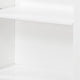 Gare Bookcase  4 Cubby Shelves I White Wood Frame I Black Base 43"