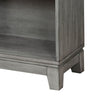 Gare Bookcase  4 Cubby Shelves I Low Profile I Rustic Gray Wood 43"