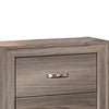 Aaz Nightst& | 2 Drawers | Silver H&les | Weathered Gray