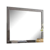 Aaz Dresser Mirror | Framed Design | Weathered Gray 37x47 Rectangular