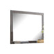 Aaz Dresser Mirror | Framed Design | Weathered Gray 37x47 Rectangular