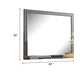 Aaz Dresser Mirror | Framed Design | Weathered Gray 37x47 Rectangular