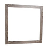 Ency Dresser Mirror | Framed Border | Textured Brown 38x43 Rectangular