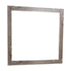 Ency Dresser Mirror | Framed Border | Textured Brown 38x43 Rectangular