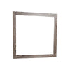 Ency Dresser Mirror | Framed Border | Textured Brown 38x43 Rectangular