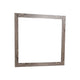 Ency Dresser Mirror | Framed Border | Textured Brown 38x43 Rectangular