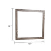 Ency Dresser Mirror | Framed Border | Textured Brown 38x43 Rectangular