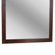 Ansa Arched Dresser Mirror | Carved Frame | Dark Cherry Brown Wood 37x41