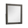 Luyi Dresser Mirror | Framed Border | Textured Foil Gray 35" Square