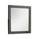 Luyi Dresser Mirror | Framed Border | Textured Foil Gray 35" Square