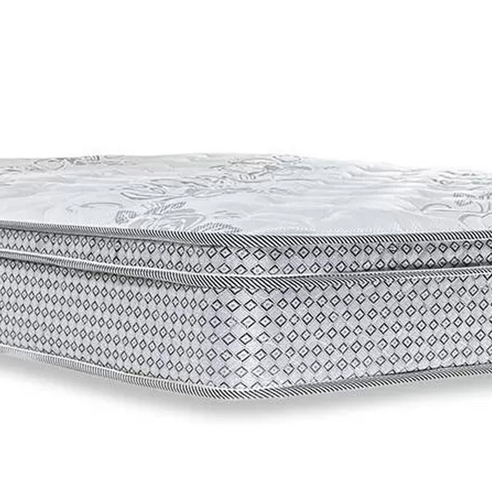 Dolly Euro Top Full Mattress | Smartfoam Fill | Bonnel Springs | White 9"