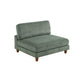 Yama Modular Armless Accent Chair | Foam Fill | Sage Green Corduroy