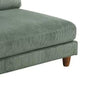 Yama Modular Armless Accent Chair | Foam Fill | Sage Green Corduroy