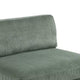 Yama Modular Armless Accent Chair | Foam Fill | Sage Green Corduroy