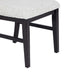Alok Dining Side Chair Set of 2 | Arch Cutout Back | White Cushions | Black