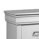 Shoba Nightst& | 2 Textured Drawers | Faux Diamond Inlaid H&les | White