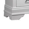 Shoba Nightst& | 2 Textured Drawers | Faux Diamond Inlaid H&les | White