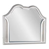 Dresser Mirror w LED | Double Arched Top | Glitter Stripes | Silver 40x48