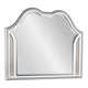 Dresser Mirror w LED | Double Arched Top | Glitter Stripes | Silver 40x48