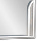 Dresser Mirror w LED | Double Arched Top | Glitter Stripes | Silver 40x48