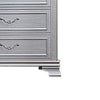 Kiol Tall Dresser Chest | 5 Drawers | Glitter Stripes | Crystal | Smoke Gray