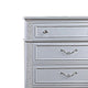 Kiol Tall Dresser Chest | 5 Drawers | Glitter Stripes | Crystal | Smoke Gray
