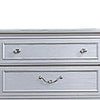 Kiol Tall Dresser Chest | 5 Drawers | Glitter Stripes | Crystal | Smoke Gray