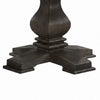 Gemi Dining Table | Chevron Top | Pedestal Base | Oak Brown 54" Round