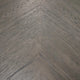 Gemi Dining Table | Chevron Top | Pedestal Base | Oak Brown 54" Round