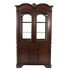Shaya Hutch | 3 Glass Shelves | 6 Drawers | 2 Doors | Cherry Brown 88"