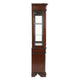 Shaya Hutch | 3 Glass Shelves | 6 Drawers | 2 Doors | Cherry Brown 88"