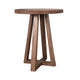 Mika Dining Pub Table | 30" Round Top with Cross Base | Wheat Brown
