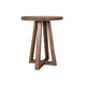 Mika Dining Pub Table | 30" Round Top with Cross Base | Wheat Brown