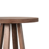 Mika Dining Pub Table | 30" Round Top with Cross Base | Wheat Brown