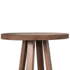 Mika Dining Pub Table | 30" Round Top with Cross Base | Wheat Brown