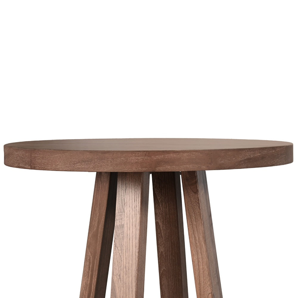 Mika Dining Pub Table | 30" Round Top with Cross Base | Wheat Brown