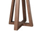 Mika Dining Pub Table | 30" Round Top with Cross Base | Wheat Brown
