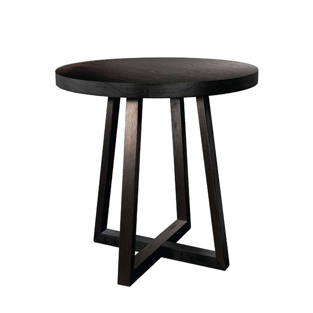 Mika Counter Height Dining Table | 44" Round Top | Umbra Black