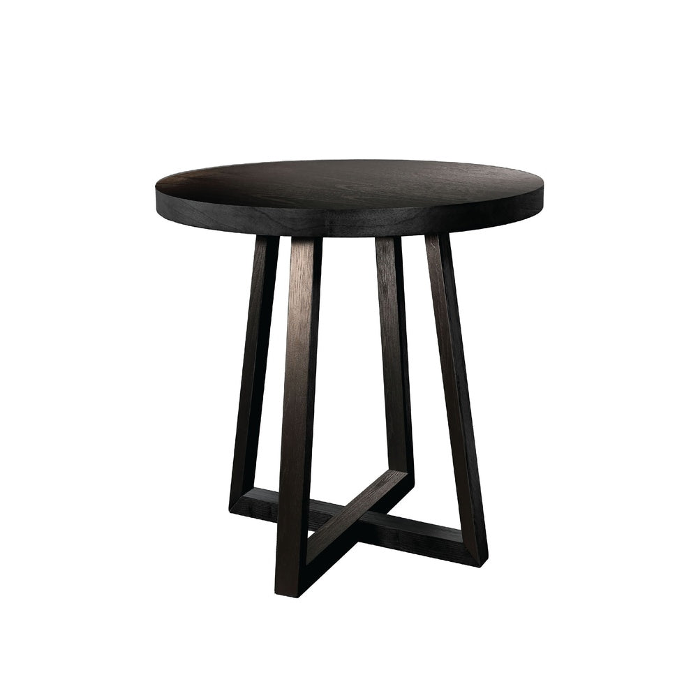 Mika Counter Height Dining Table | 44" Round Top | Umbra Black