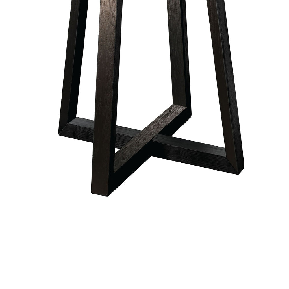 Mika Counter Height Dining Table | 44" Round Top | Umbra Black