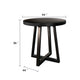 Mika Counter Height Dining Table | 44" Round Top | Umbra Black