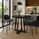 Mika Counter Height Dining Table | 44" Round Top | Umbra Black