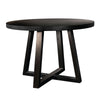 Mika Dining Table | 48" Round Top with Cross Base | Umbra Black