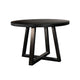Mika Dining Table | 48" Round Top with Cross Base | Umbra Black