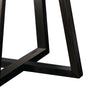 Mika Dining Table | 48" Round Top with Cross Base | Umbra Black