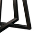 Mika Dining Table | 48" Round Top with Cross Base | Umbra Black