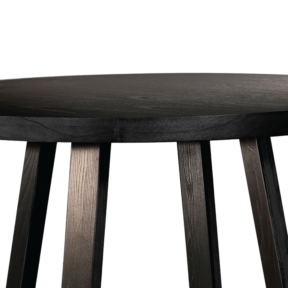 Mika Dining Table | 48" Round Top with Cross Base | Umbra Black